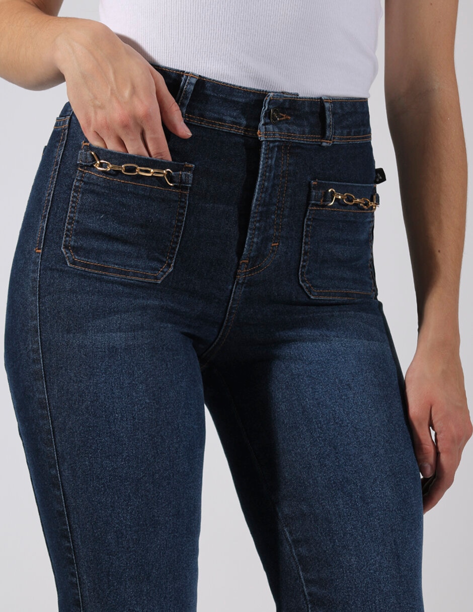 Jeans straight para mujer 5