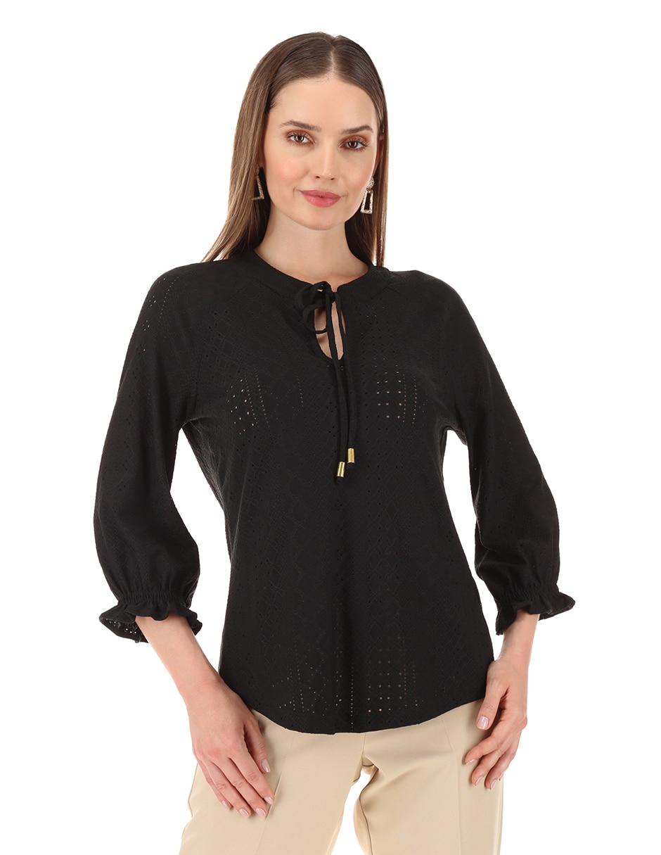 Blusa Alexis manga larga para mujer Suburbia