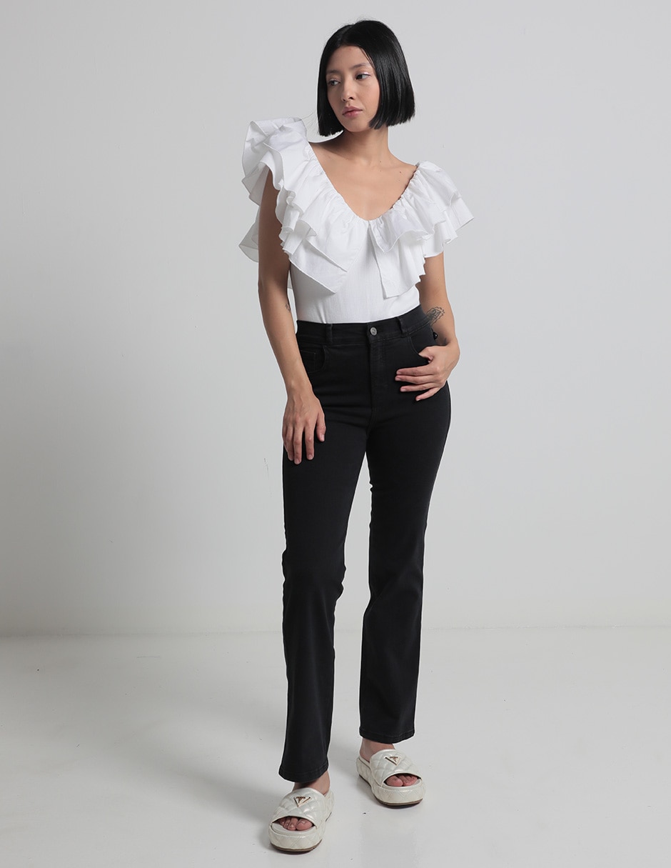 Jeans straight para mujer 3