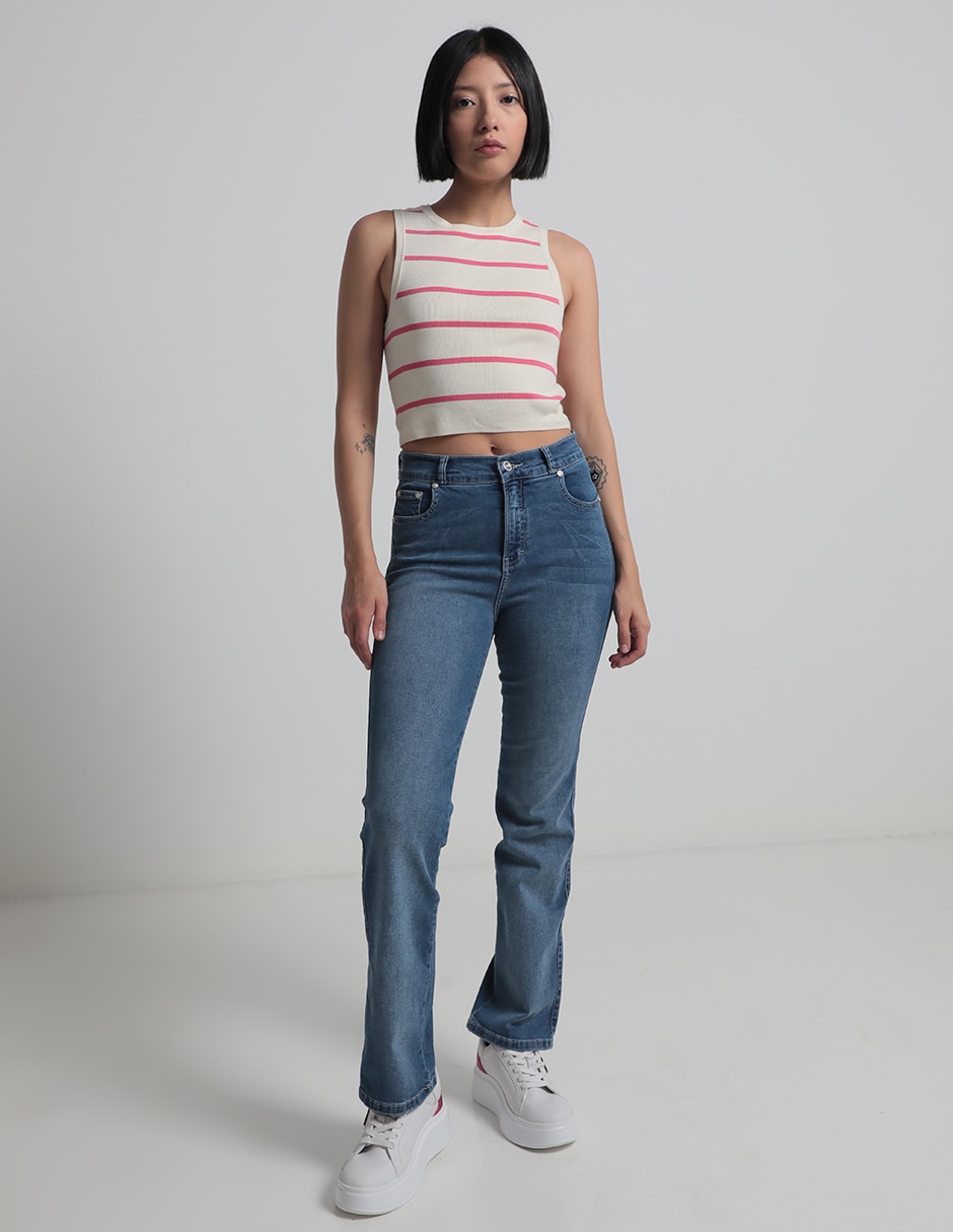 Jeans straight para mujer 3