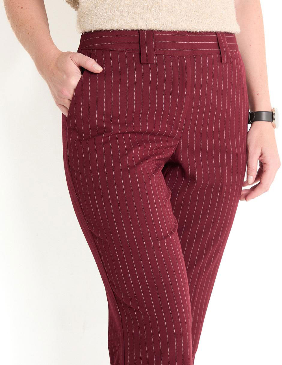 Pantalón de vestir straight para mujer 4