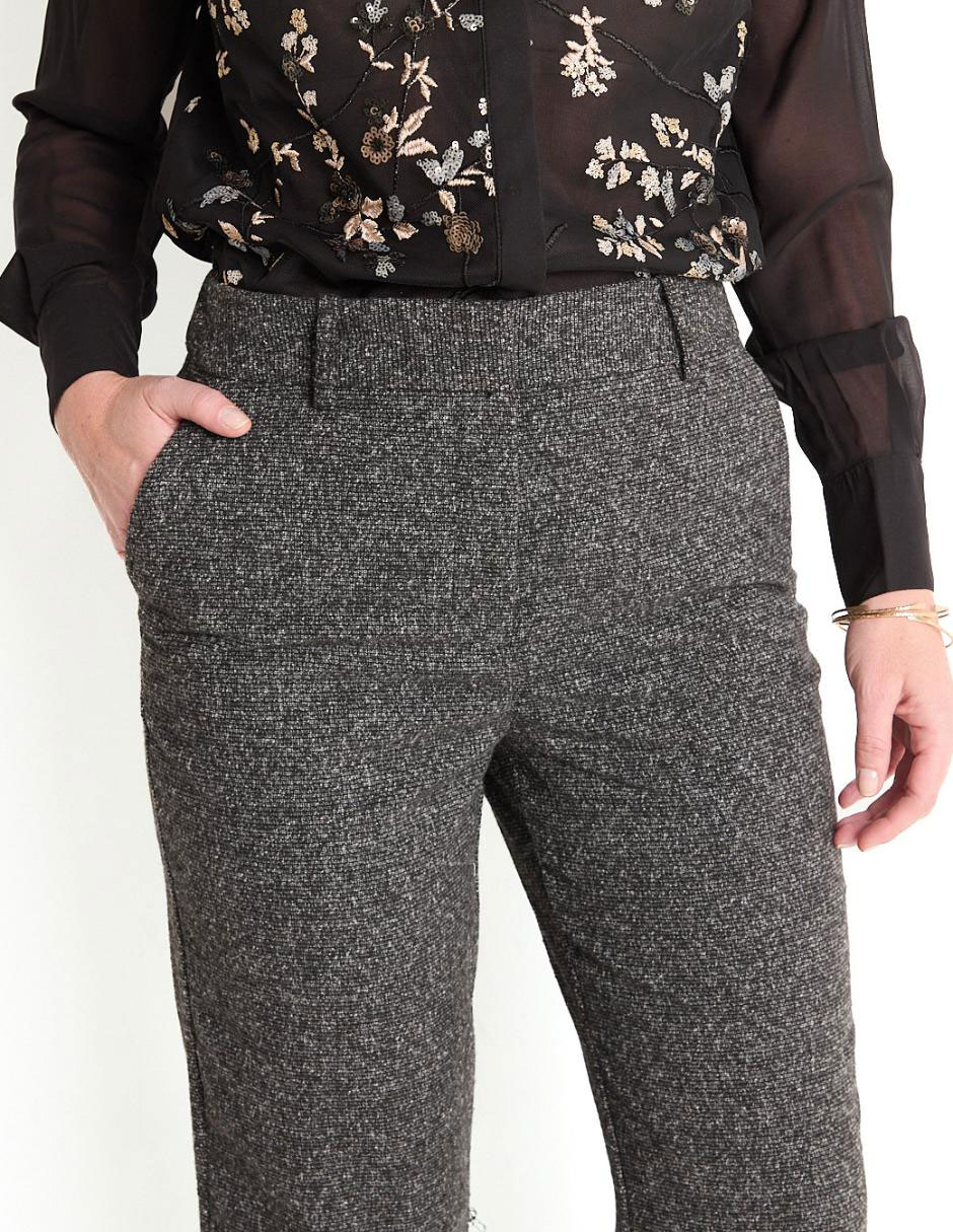 Pantalón de vestir straight para mujer 4