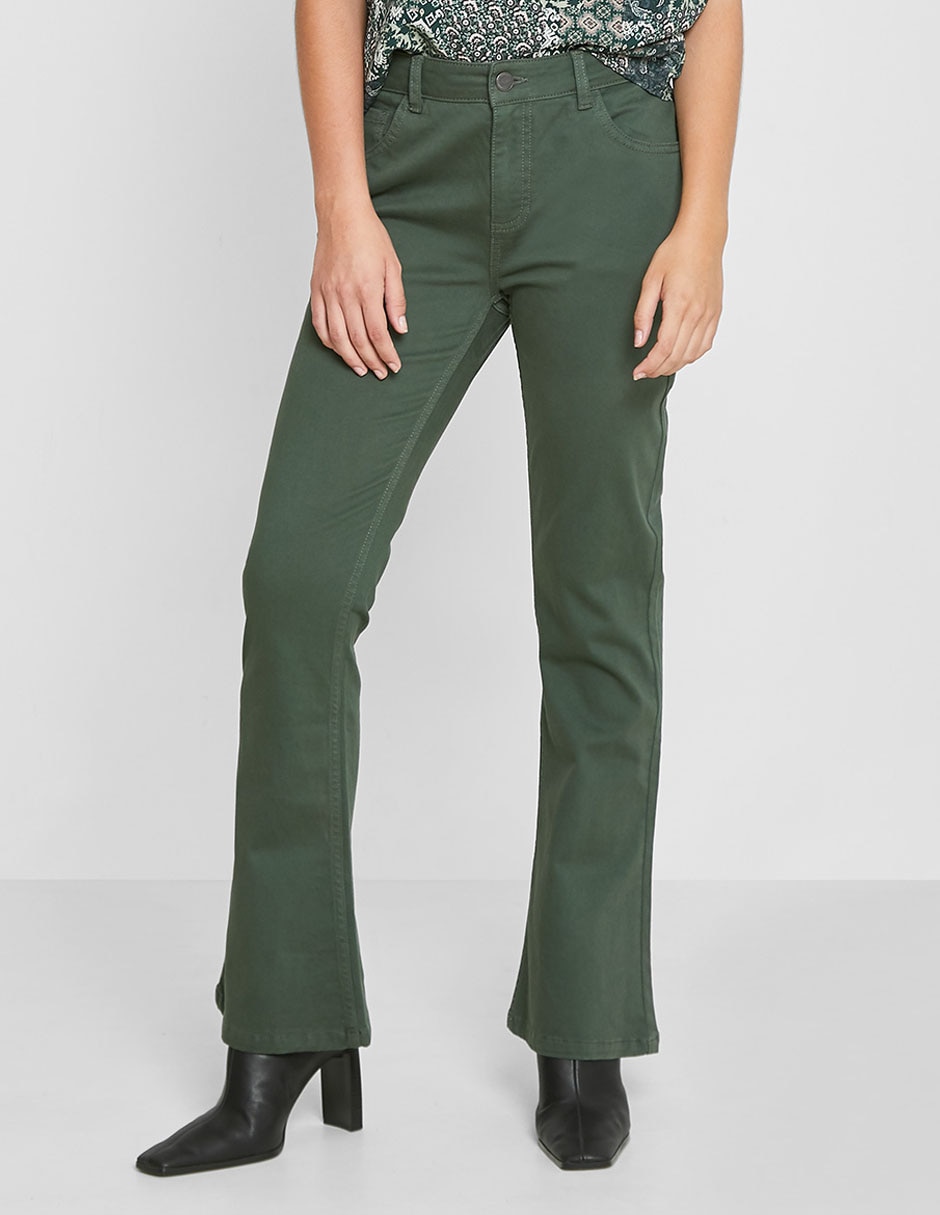 Jeans straight Valeria By Trucco corte cintura para mujer Suburbia