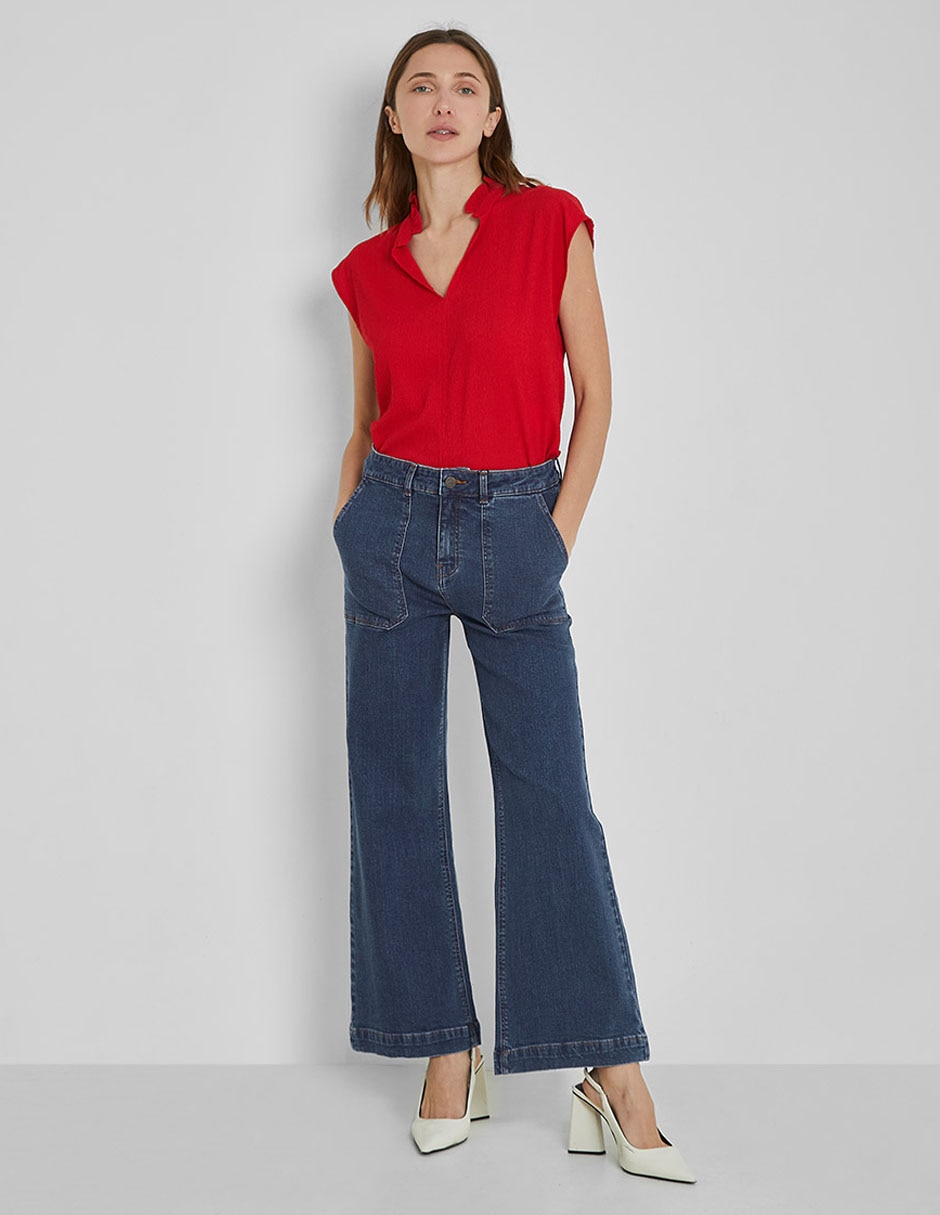 Blusa manga corta para mujer 3