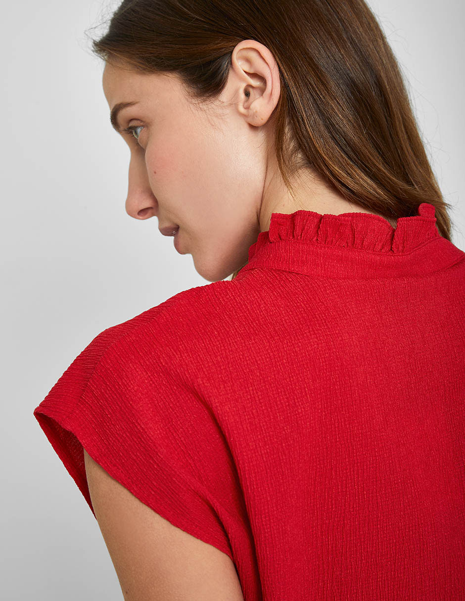 Blusa manga corta para mujer 5