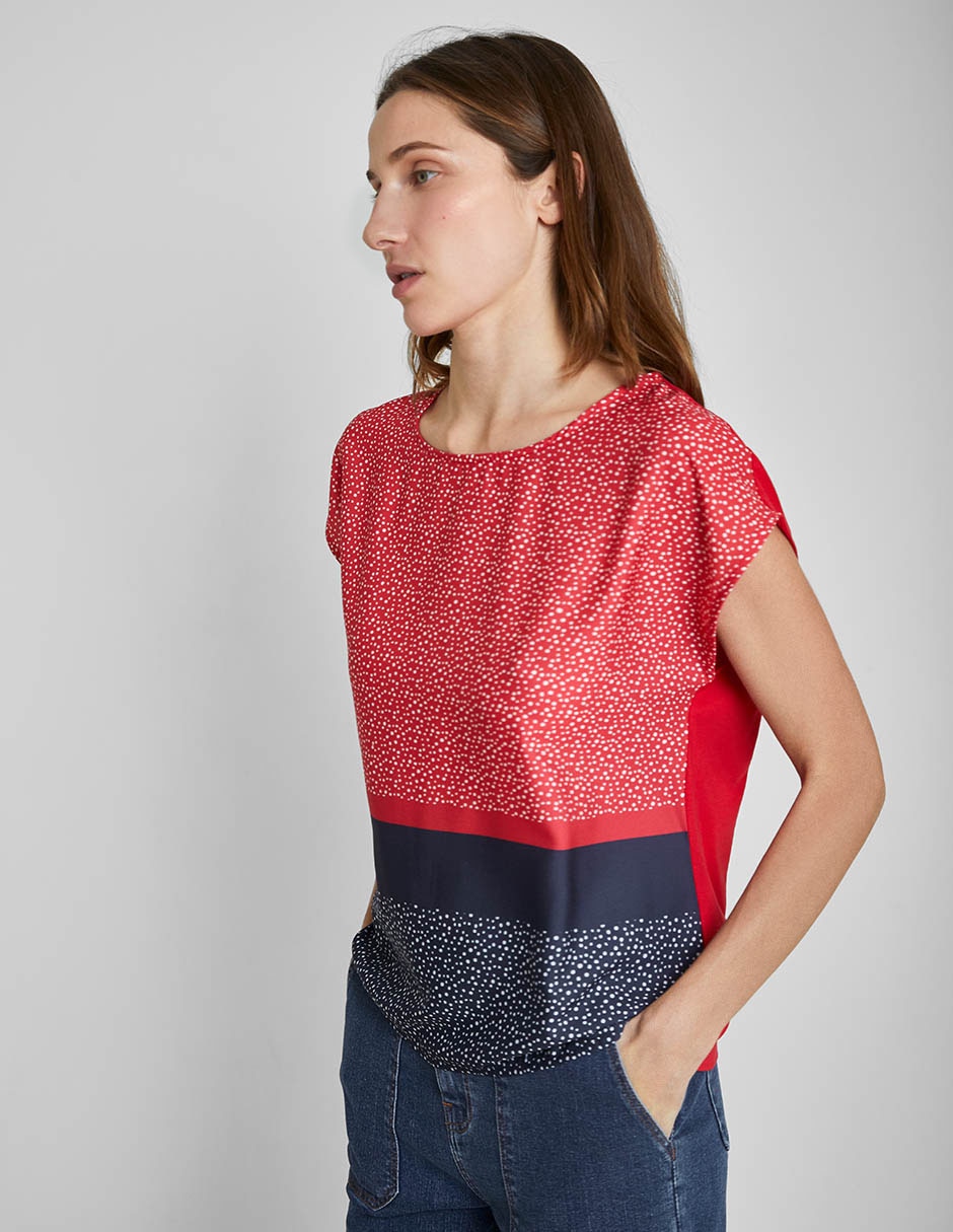 Blusa manga corta para mujer 4