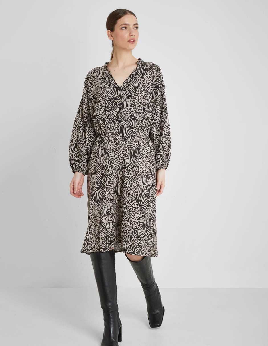 Vestido a la rodilla casual para mujer 3