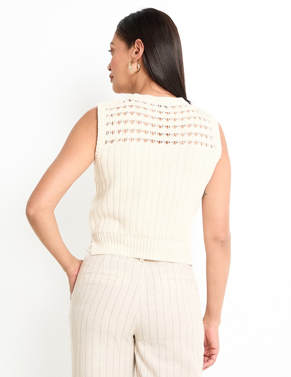 Blusa sin manga para mujer 2
