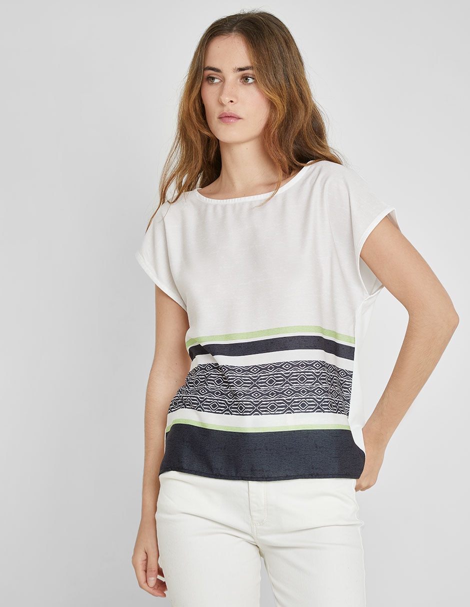 Blusa manga corta para mujer 3