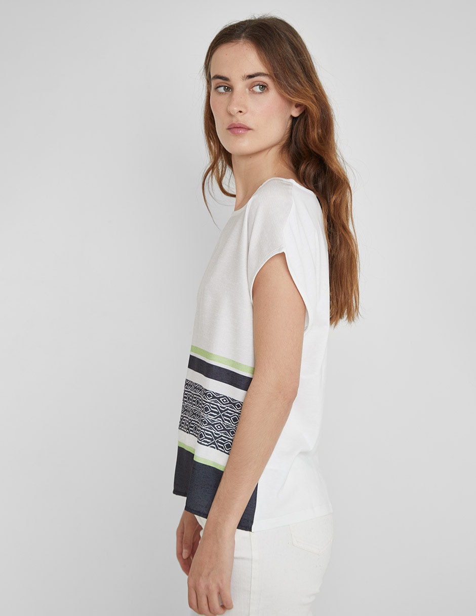 Blusa manga corta para mujer 4