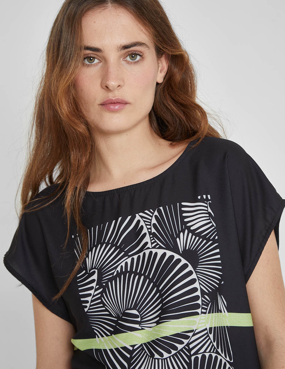 Blusa manga corta para mujer 4