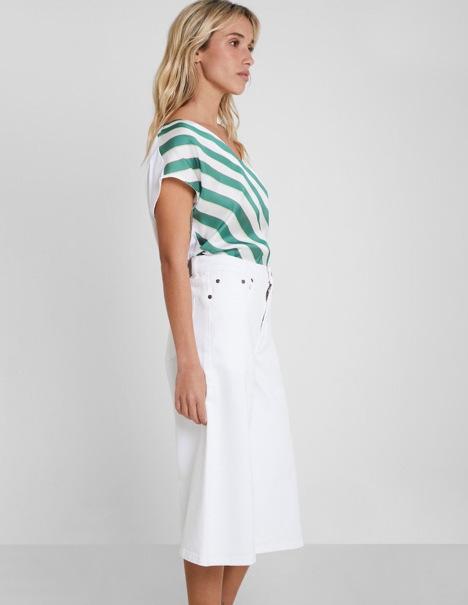 Blusa manga corta para mujer 3