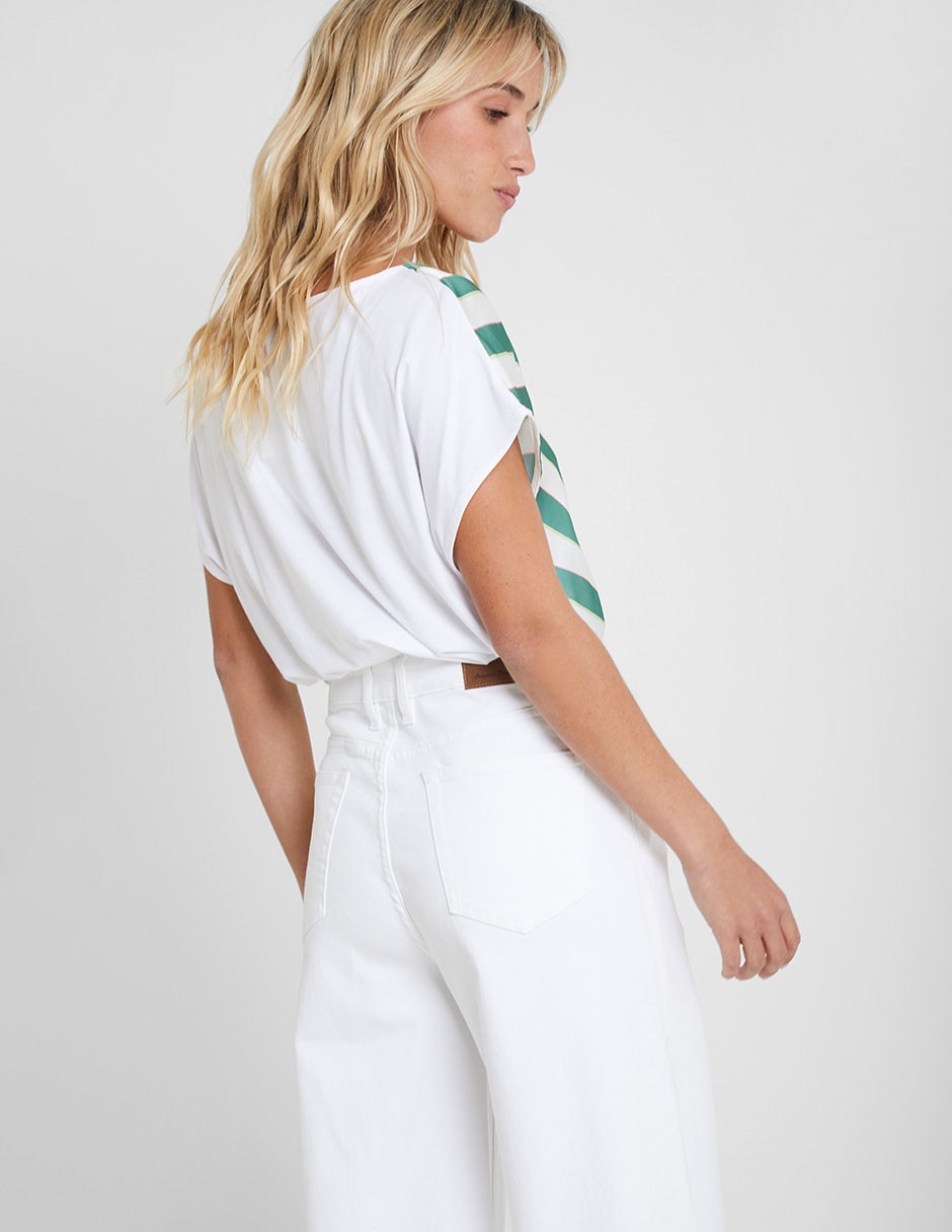 Blusa manga corta para mujer 4