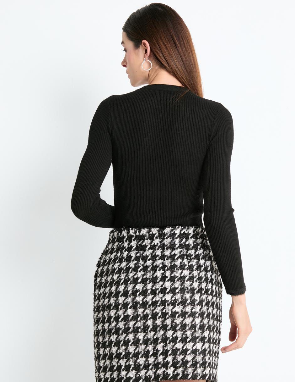 Suéter cuello redondo para mujer 2