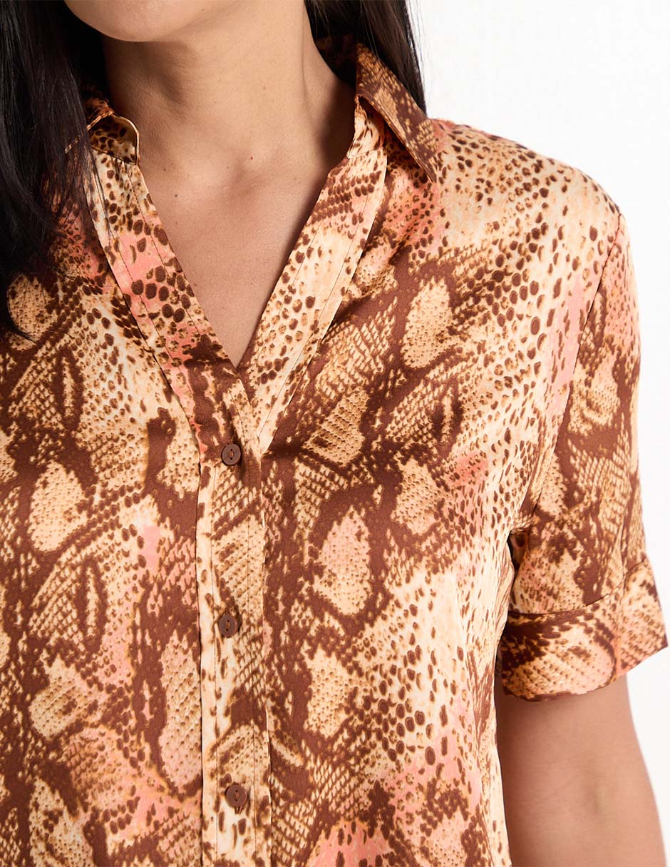 Blusa manga corta para mujer 4
