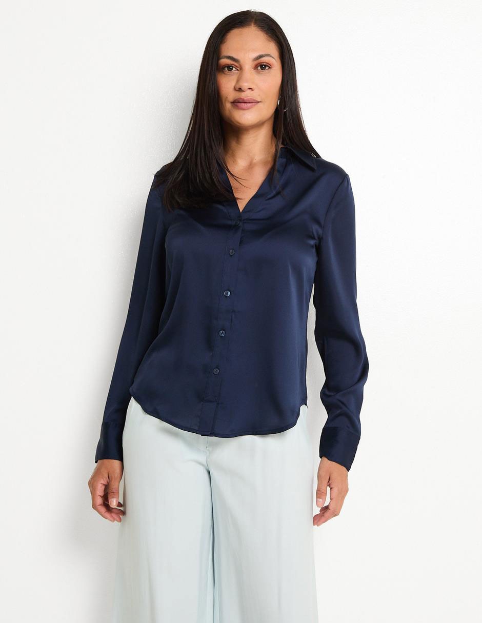 Blusa manga larga para mujer