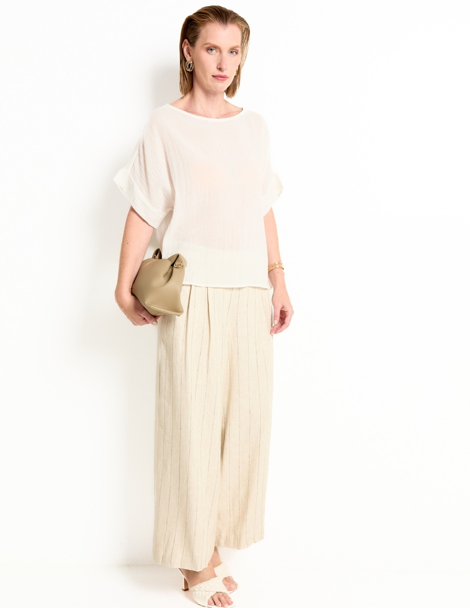 Pantalón relaxed wide leg para mujer 3