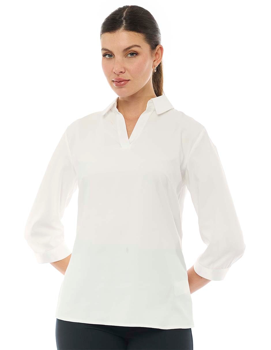 Blusa manga 3/4 para mujer Blusa manga 3/4 para mujer