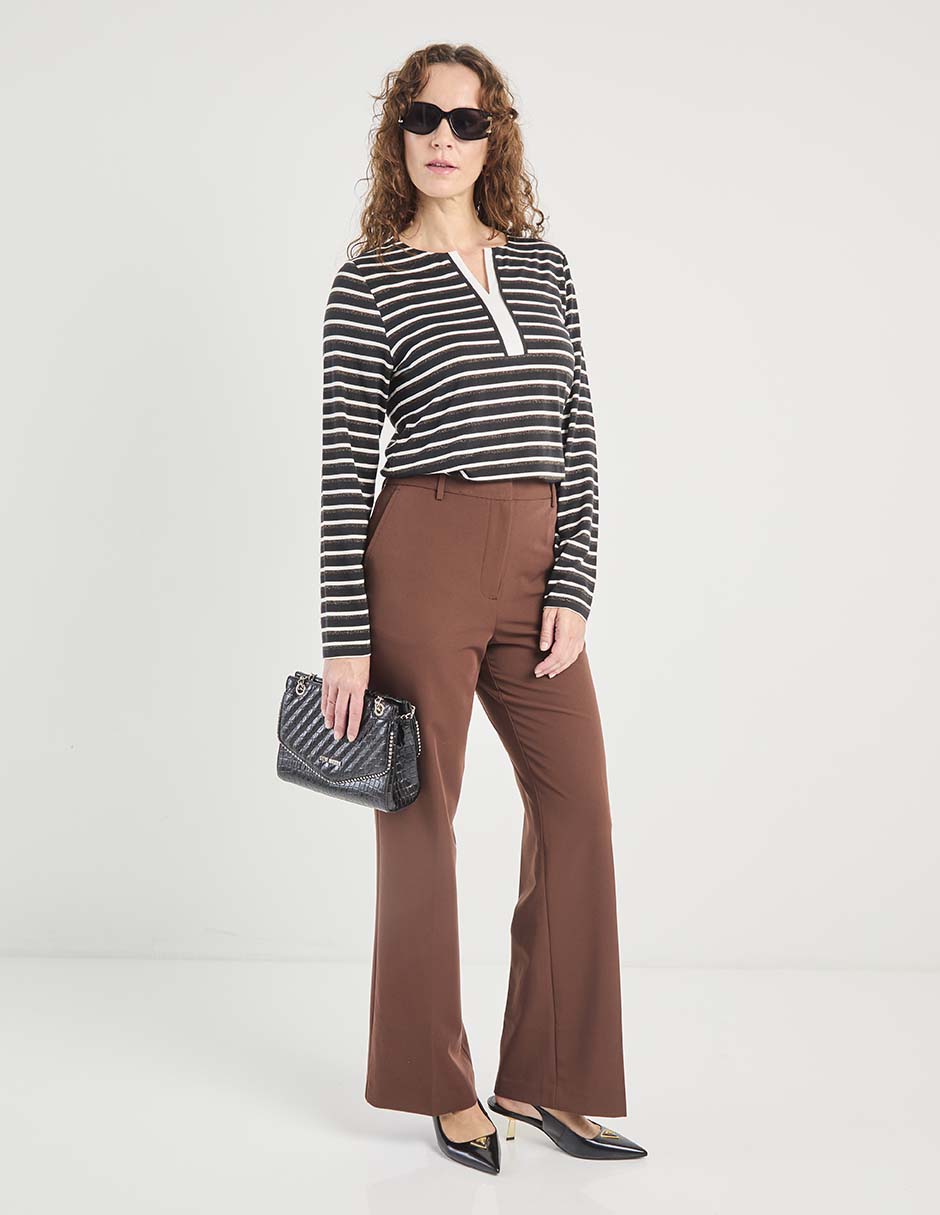 Pantalón de vestir wide leg para mujer 2