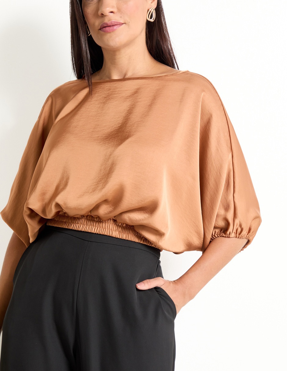 Blusa manga al codo para mujer 4