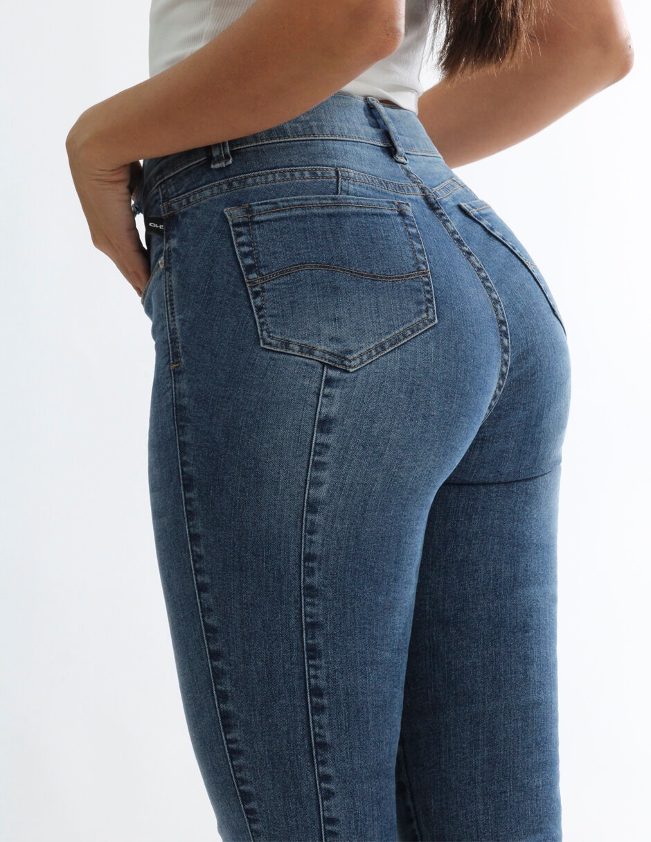 Jeans capri skinny para mujer 6