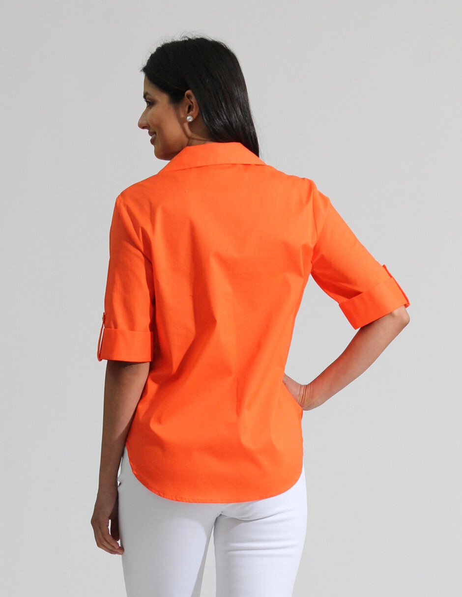 Blusa manga al codo para mujer 4