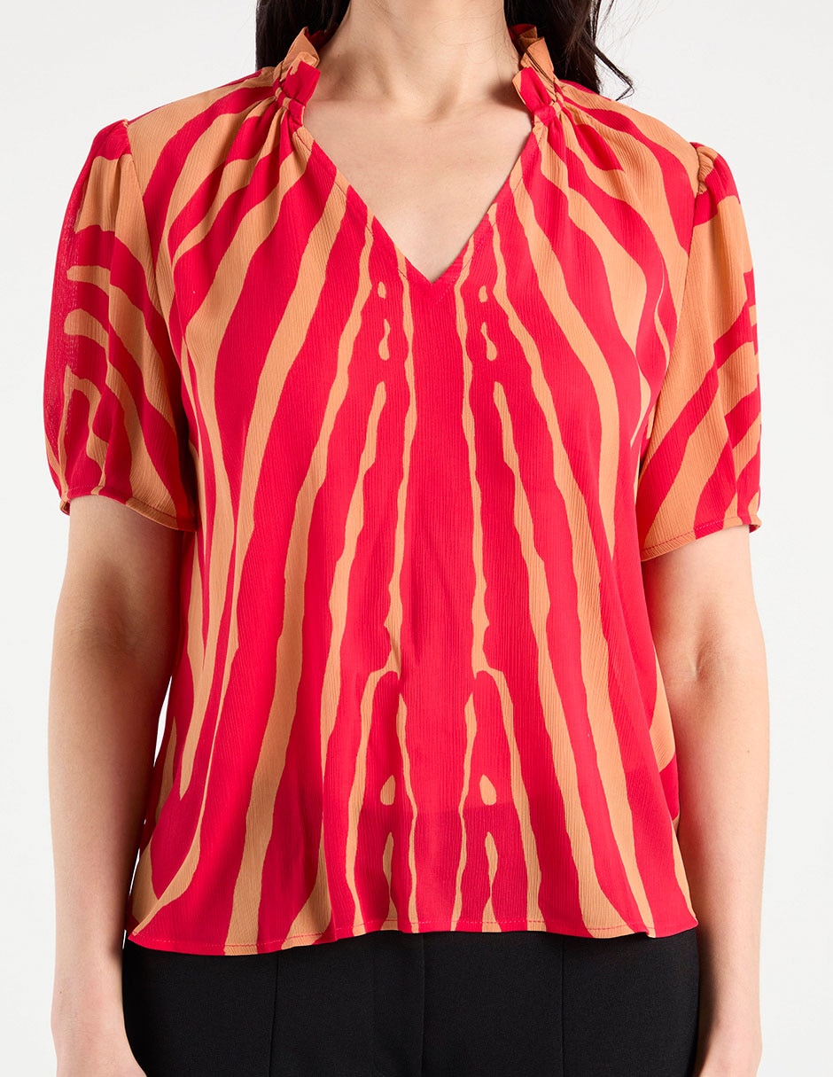 Blusa Liz& manga corta para mujer 6