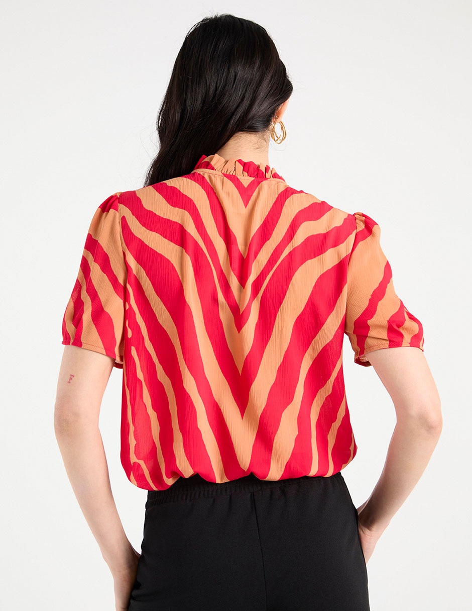 Blusa Liz& manga corta para mujer 7