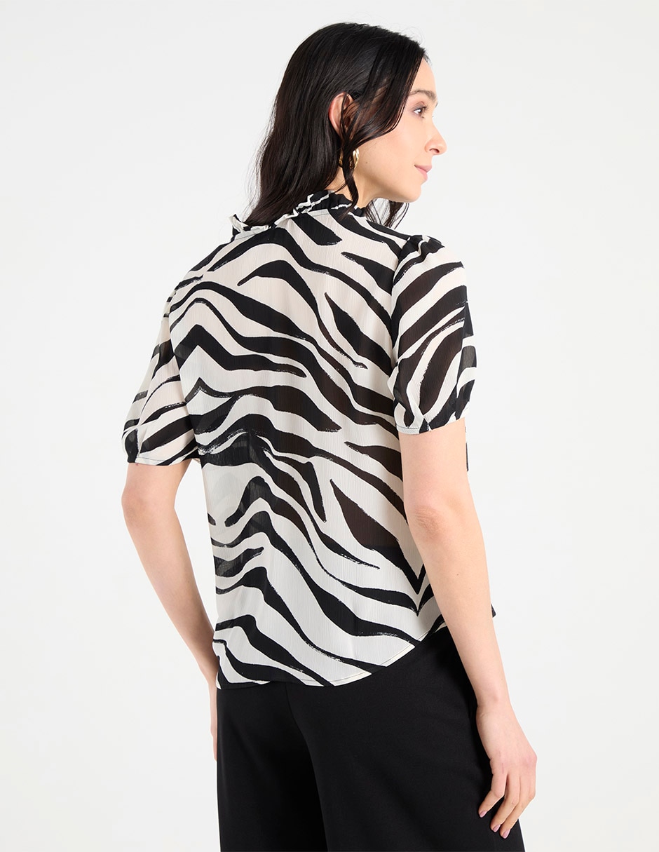 Blusa Liz& manga corta para mujer 5