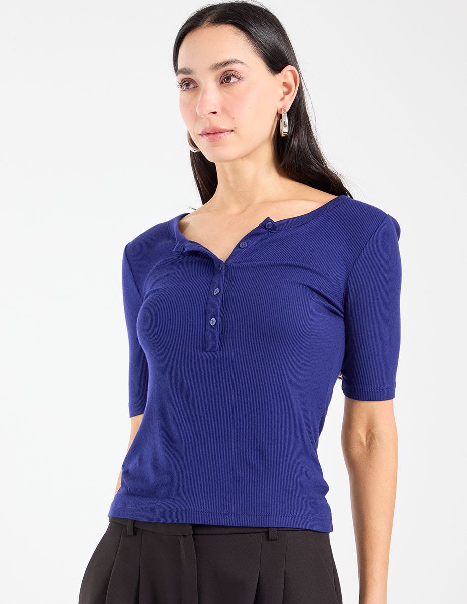 Blusa Liz& manga corta para mujer 2