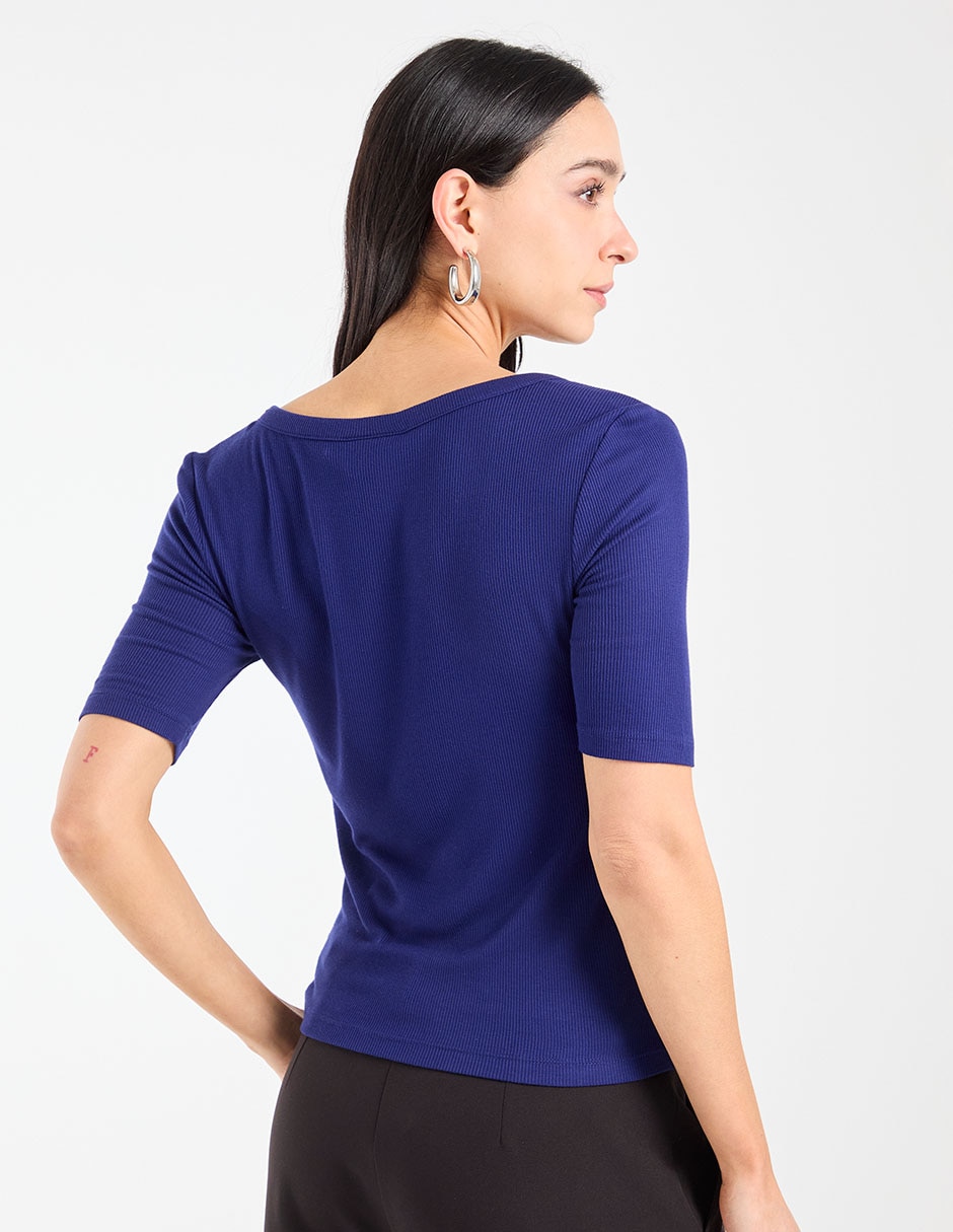 Blusa Liz& manga corta para mujer 6