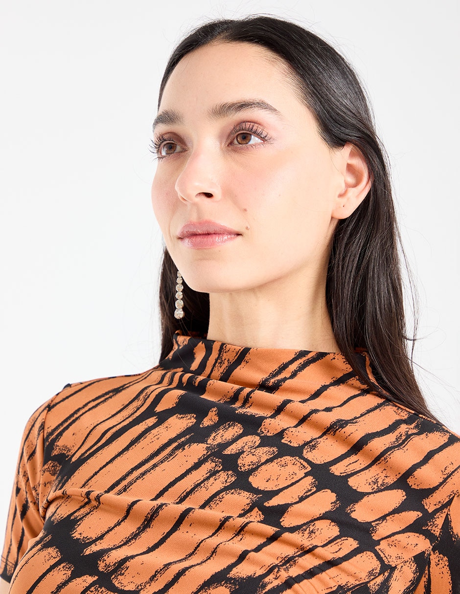 Blusa Liz& manga corta para mujer 4
