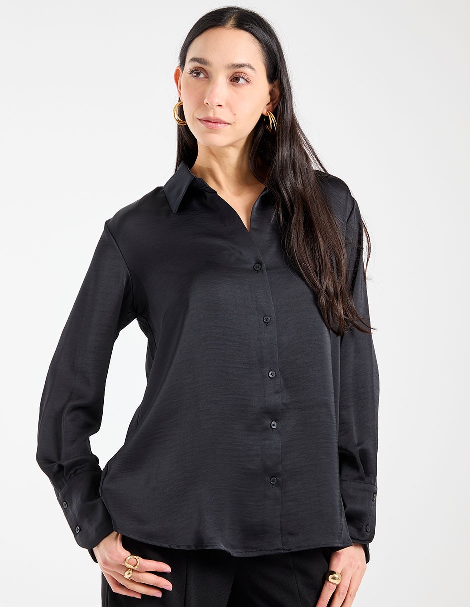 Blusa Liz& manga larga para mujer 2