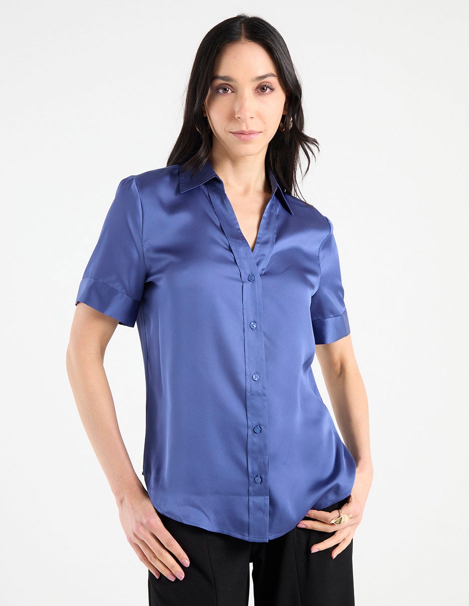 Blusa manga corta para mujer