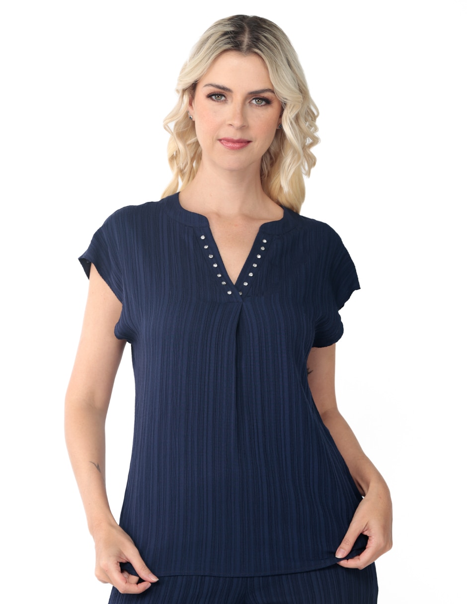 Blusa manga corta para mujer 1