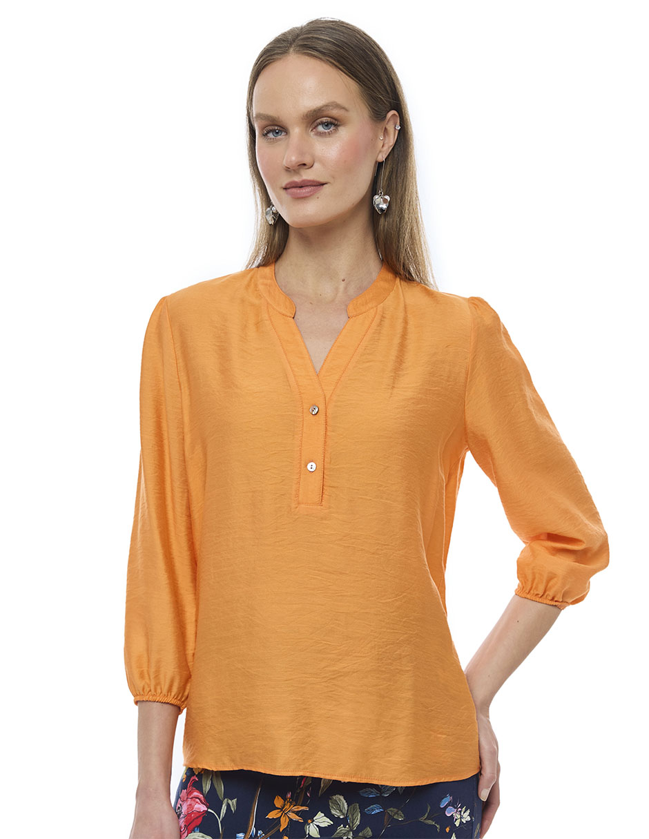 Blusa manga 3/4 para mujer Blusa manga 3/4 para mujer