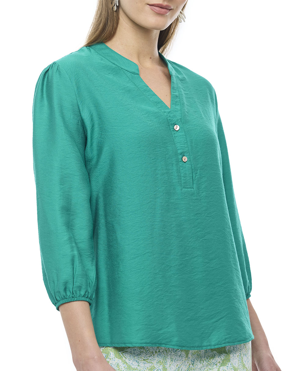 Blusa manga 3/4 para mujer 4