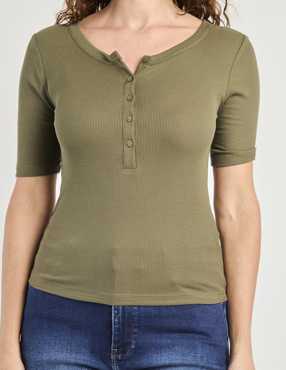 Blusa manga corta para mujer 4