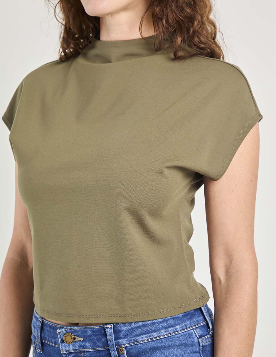 Blusa manga corta para mujer 4