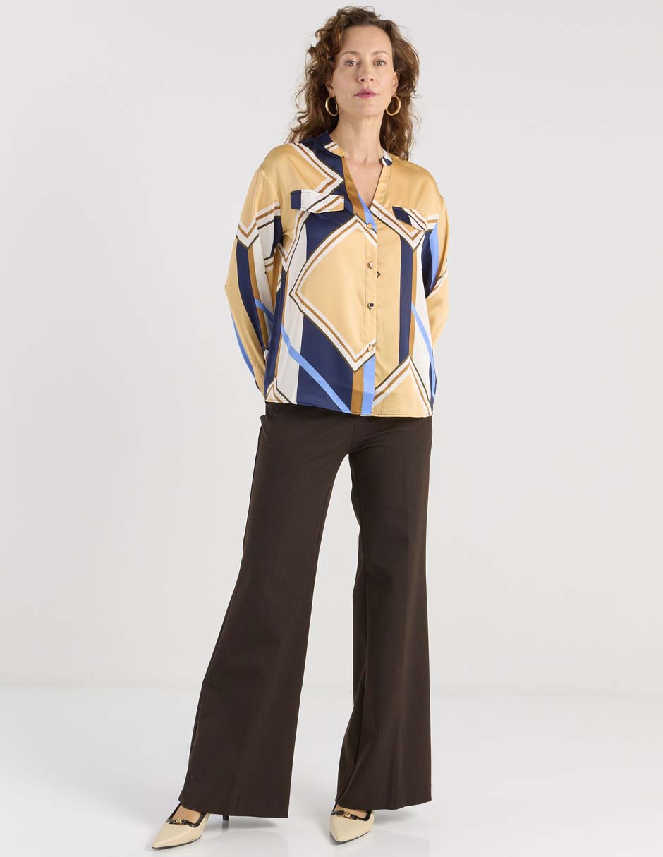 Blusa Liz& manga larga para mujer 3