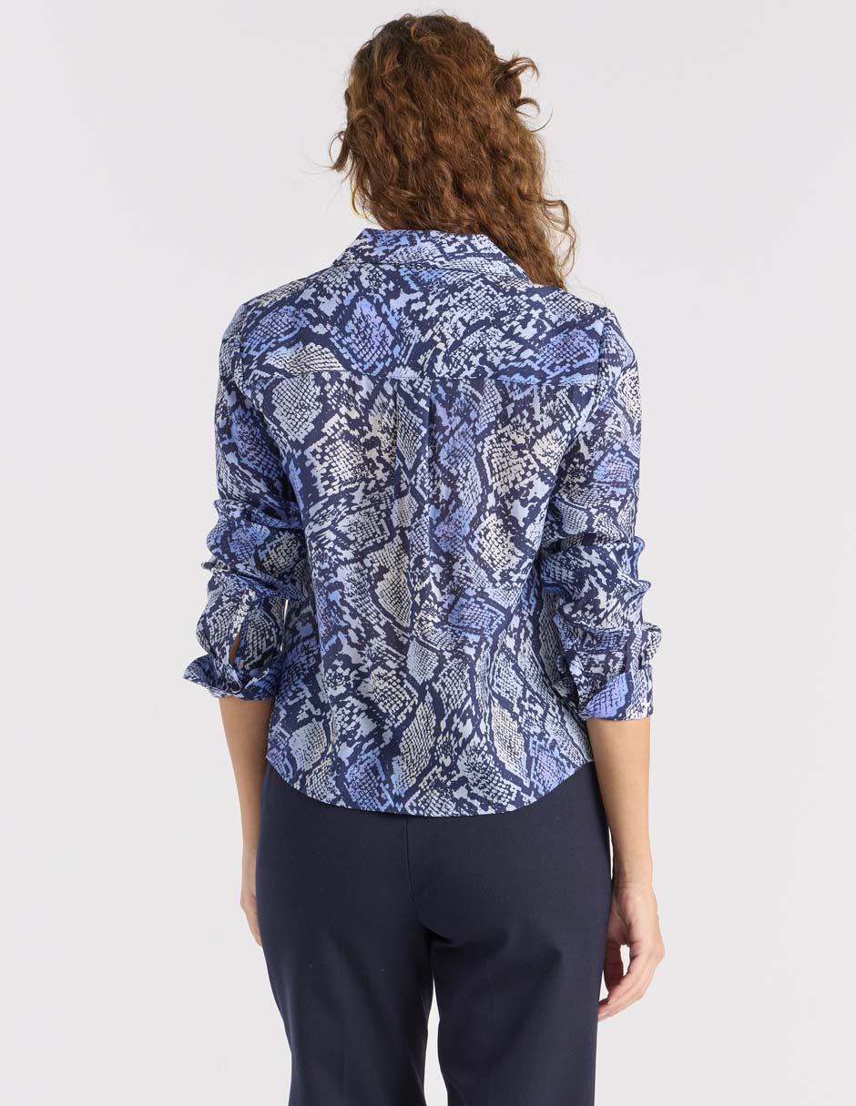Blusa Liz& manga larga para mujer 2