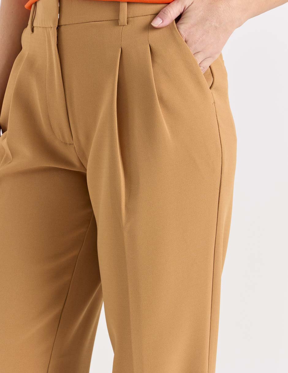 PANTALON LIZ&CO BY LIZ CLAIBO, 6, CAFÉ