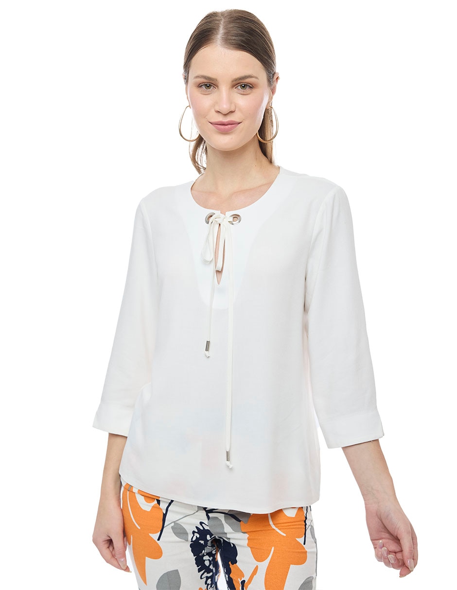 Blusa manga 3/4 para mujer
