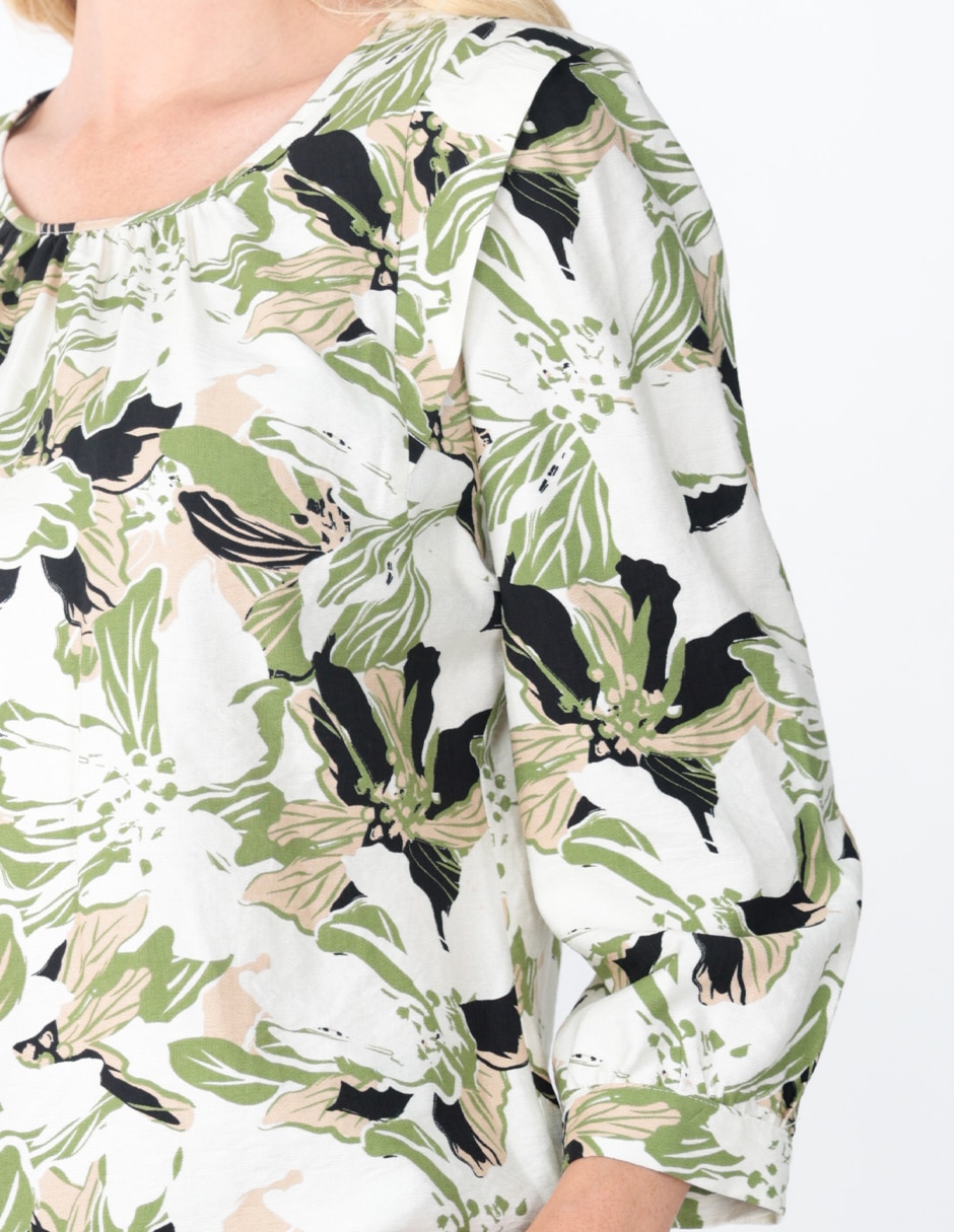 Blusa manga 3/4 para mujer 4