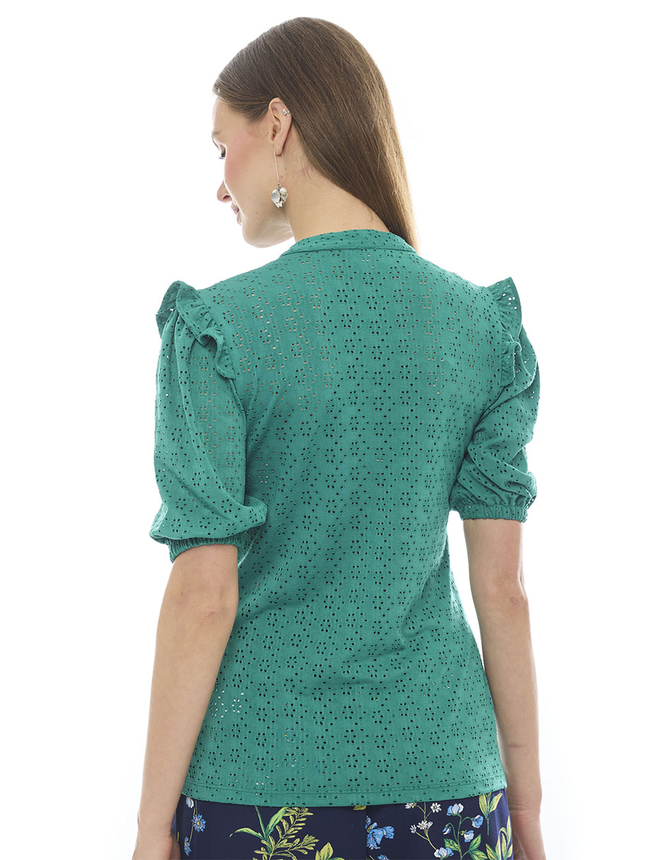 Blusa manga corta para mujer 2
