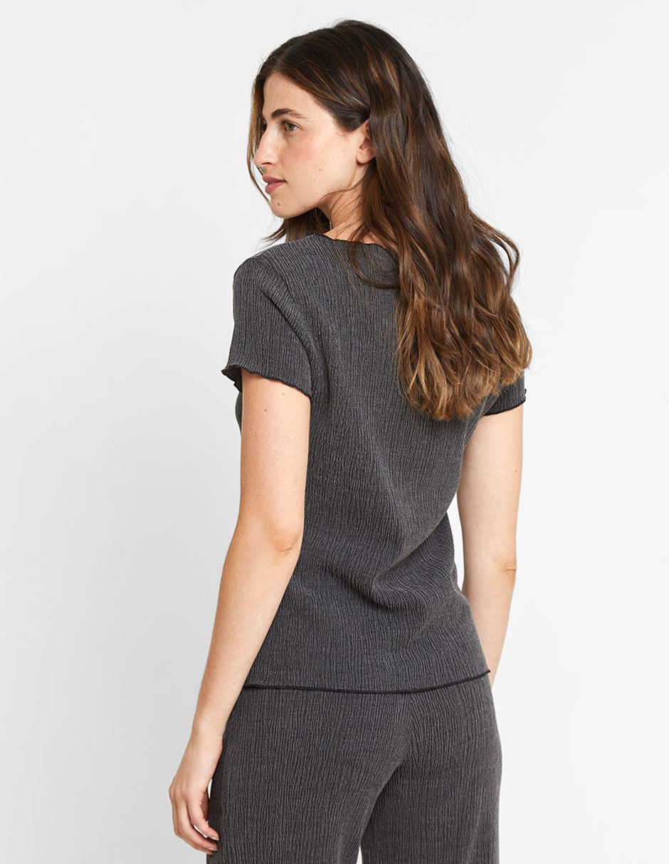 Blusa manga corta para mujer 2