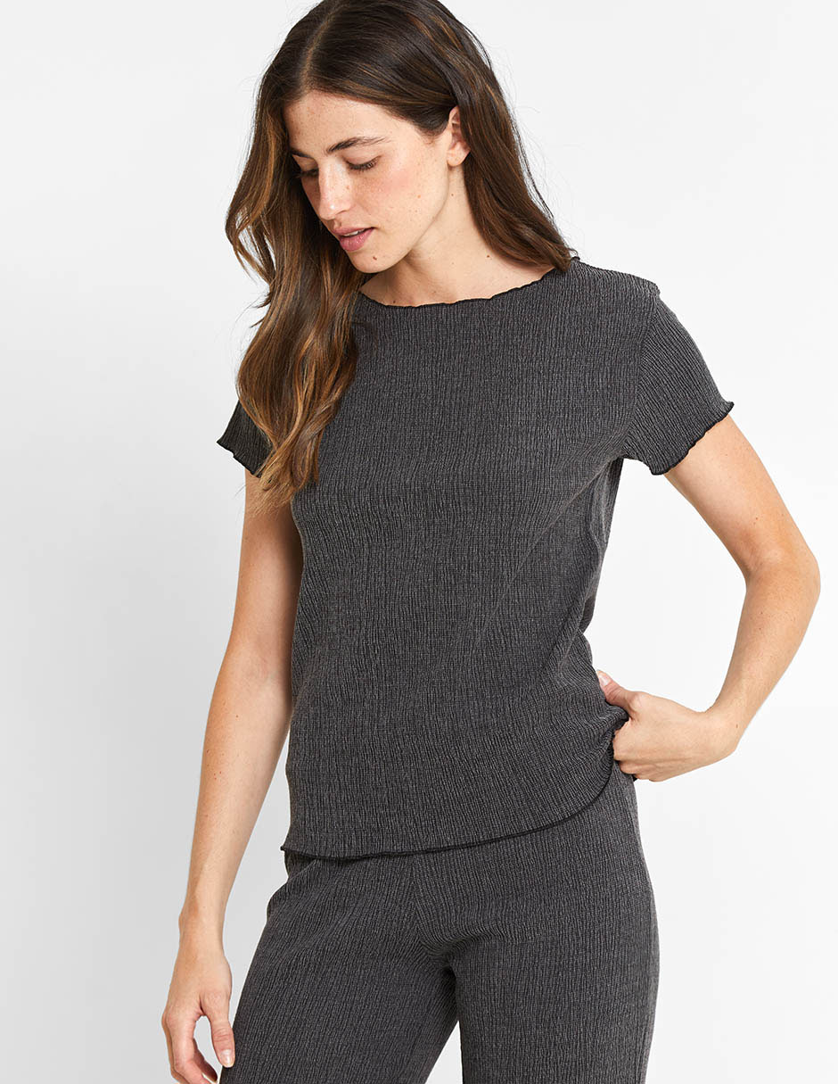 Blusa manga corta para mujer 3