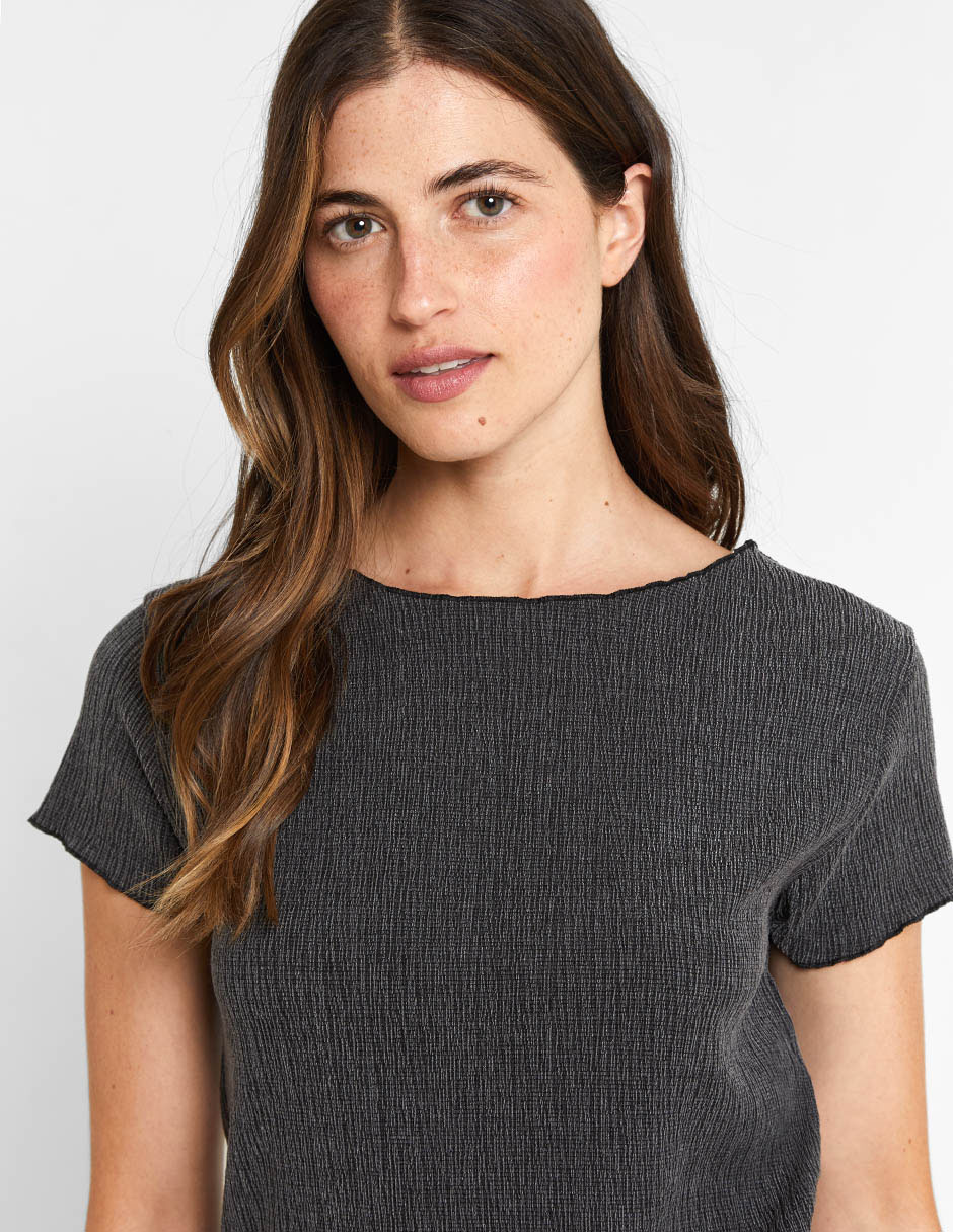 Blusa manga corta para mujer 4