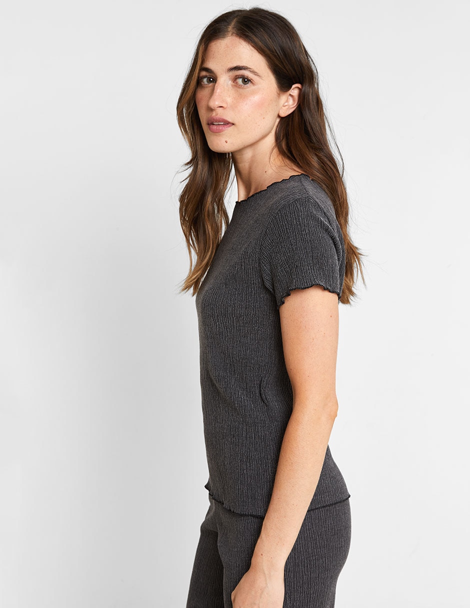 Blusa manga corta para mujer 5