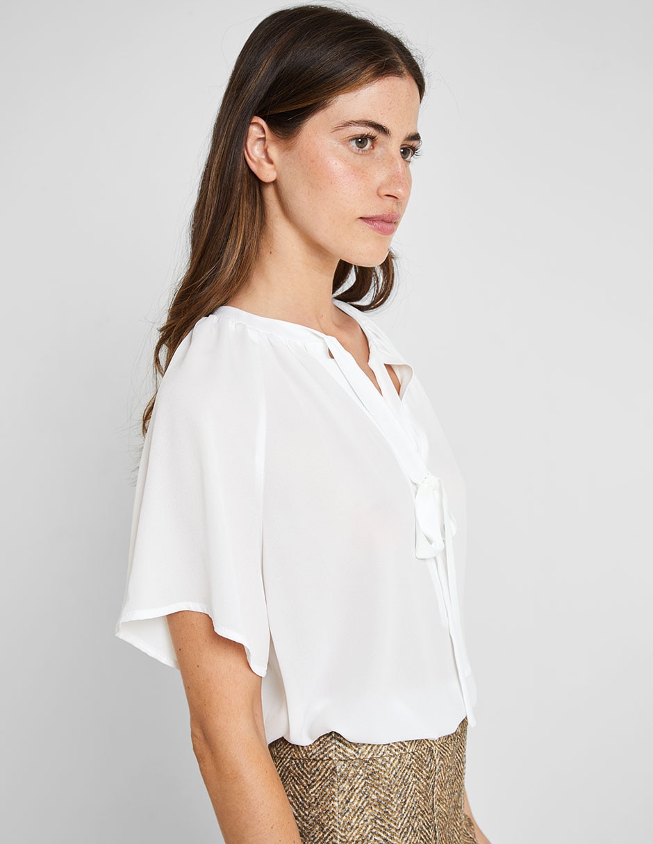 Blusa manga corta para mujer 4